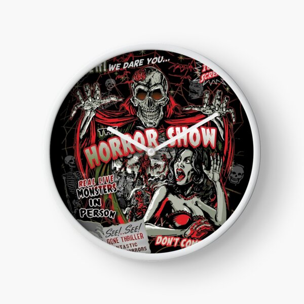 Spook Show Horror movie Monsters Clock