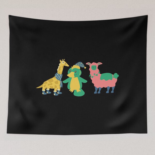 Item preview, Platypus&Llama and Giraffe Playful, funny colors designed and sold by marwan elsaeed.
