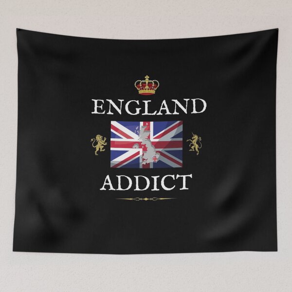 Item preview, ENGLAND ADDICT, British, Union Jack Flag designed and sold by Krafty  Arts Studio.