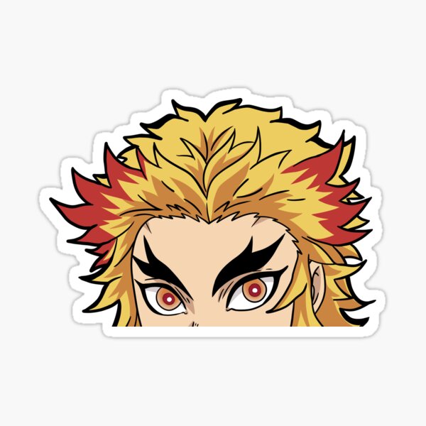 "Flame Sword Master Peeker" Sticker by sugoiinks Redbubble