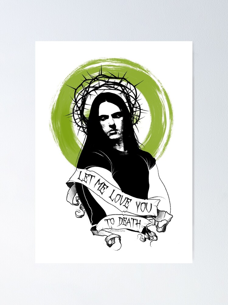 "Peter Steele Type O Negative Love you to death " Poster for Sale by Levkoos Redbubble