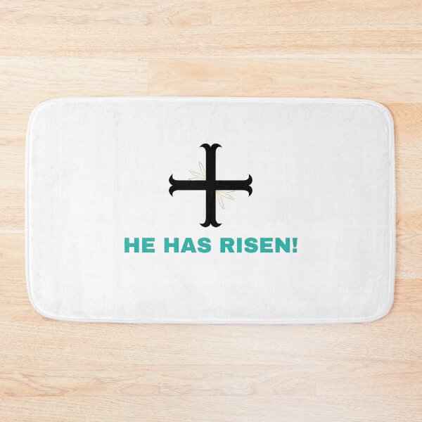 Item preview, He has risen Happy Easter resurrection Sunday - Happy Easter Christmas Xmas - Jesus cross our Savior designed and sold by Marina  Nagi (Inspire Ville).