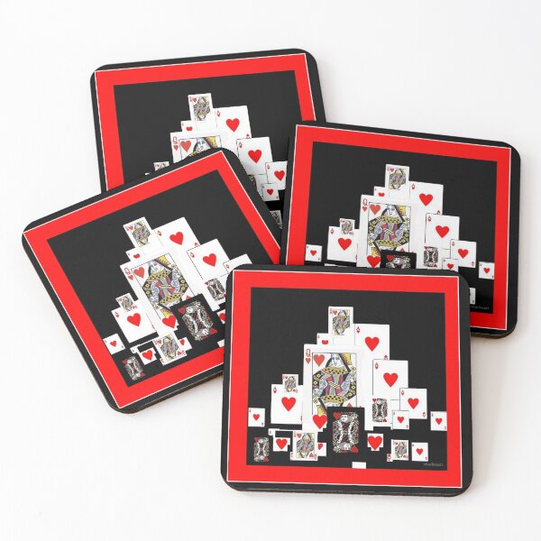 Item preview, CASINO GAMBLING CARDS ART RED-BLACK DESIGNS designed and sold by sharlesart.