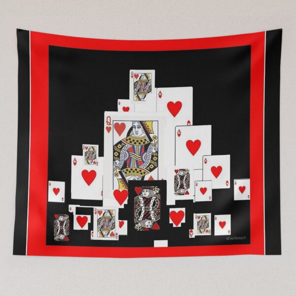 Item preview, CASINO GAMBLING CARDS ART RED-BLACK DESIGNS designed and sold by sharlesart.