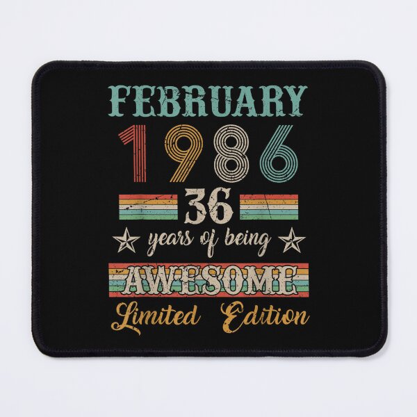 Item preview, 36 Years Old 36th Birthday Decoration Vintage February 1986  designed and sold by aprilsav.
