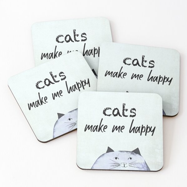 Item preview, Cats Make Me Happy designed and sold by art64.