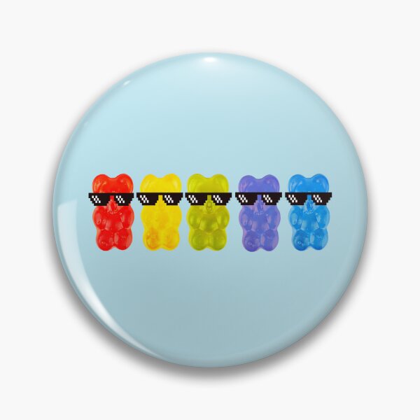 Item preview, Rainbow Edibles Gummy Bear with Sunglasses THC/Weed/Cannabis/Pot/Marijuana Design for Stoners and 420 Lovers designed and sold by SteamParliament.