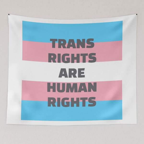 Artikelvorschau, Trans-Rechte sind Menschenrechte - Trans-Flagge - Trans-Stolz-Flagge entworfen und verkauft von Inspirationmotivation.