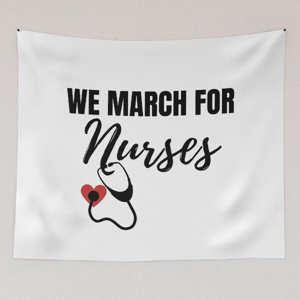 Item preview, we march for nurses designed and sold by travelnerd.