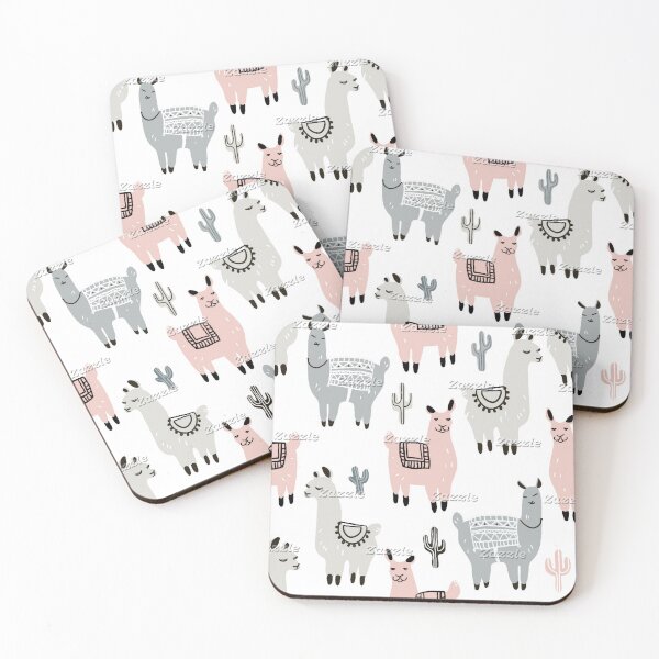 Item preview, Smiling Happy  Llamas Pattern designed and sold by KidGiftChoice.