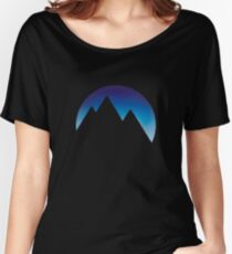 Minimalistic Mountain Peaks Women's Relaxed Fit T-Shirt