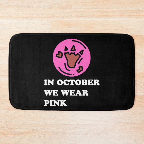 Item preview, in october we wear pink dinosaur footprints designed and sold by youthingsfind.
