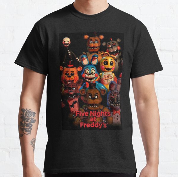 FNAF 2 animatronics T-Shirt Anime t-shirt Short sleeve boys animal print  shirt plain black t shirts men - AliExpress