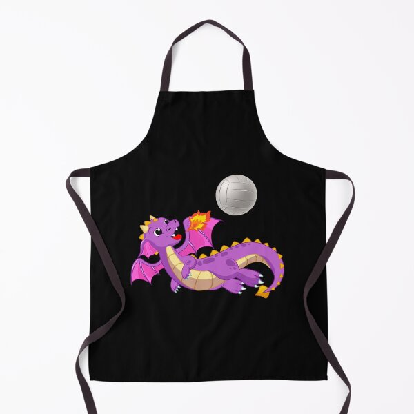 Item preview, Dragon Playing Volleyball ,Funny Good Dragon Volleyball Lovers Purple Design designed and sold by pedrored369.