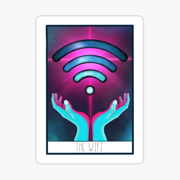 The WiFi Tarot Card Sticker