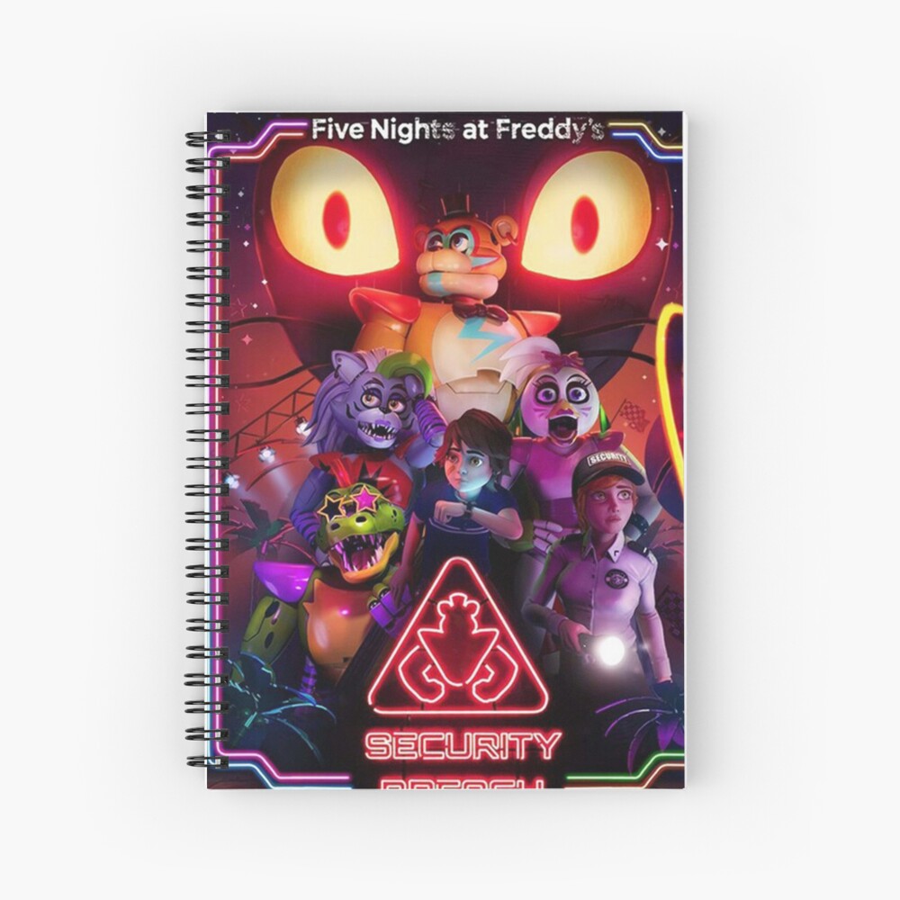 Main Animatronics: FNAF Security Breach Spiral Notebook 