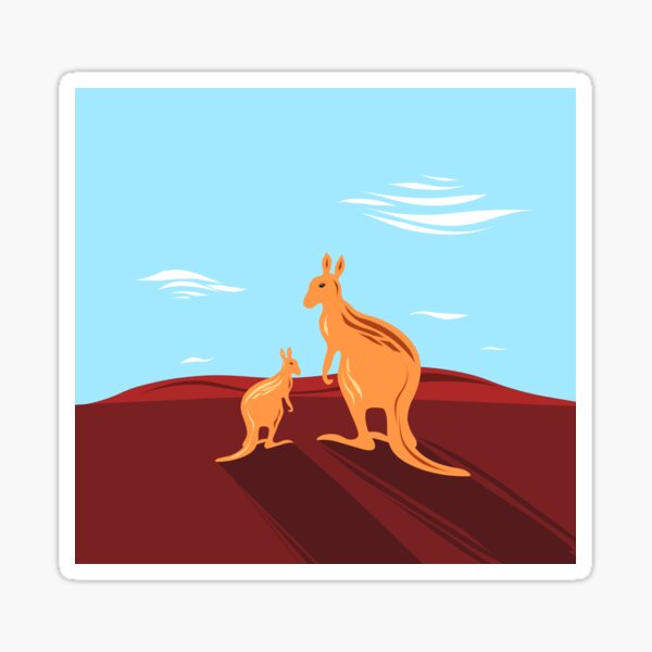 Outback Kangaroos Sticker