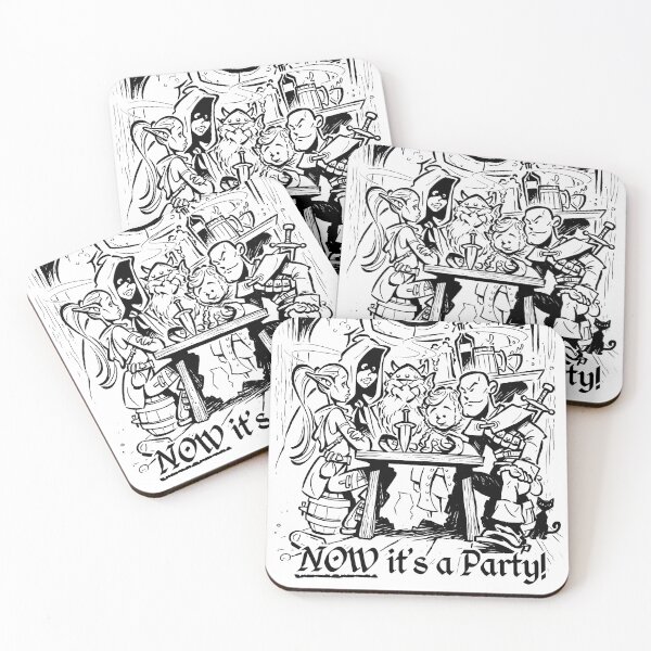 Item preview, Adventuring Party at the Tavern designed and sold by PenandForge.