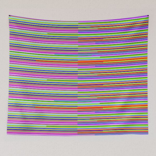 Item preview, Tiny vertical multi-colored stripes: decor, accent piece, gift idea, decorations, home, office, work space, birthday designed and sold by Becky Hunter.