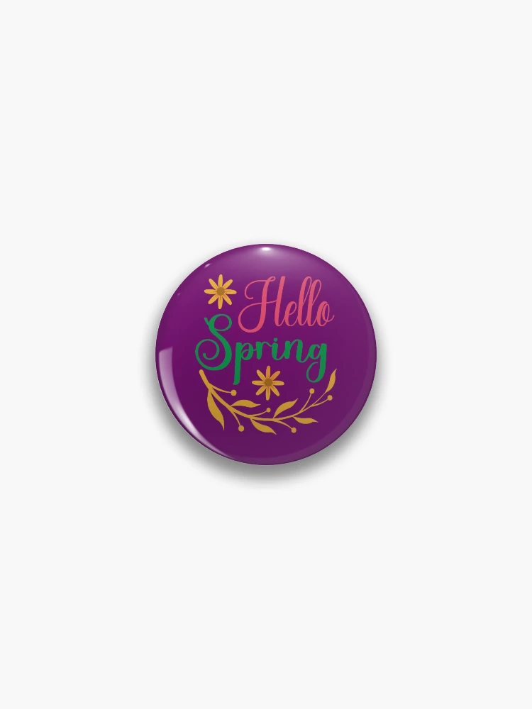 Thumbnail 1 of 3, Pin, Hello Spring. Spring Quote, Spring Flower, Spring Lover, Spring Design designed and sold by DesignHouse07.
