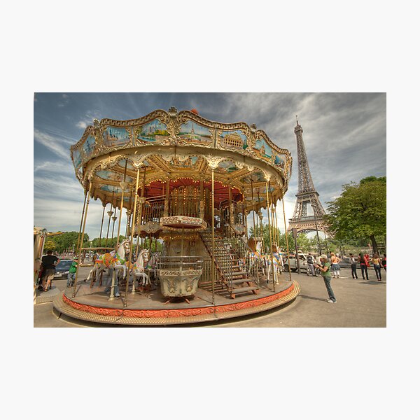 Paris Carousel Photographic Print