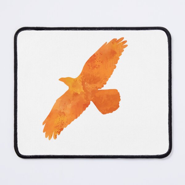 Item preview, Watercolor orange bird of prey - turkey vulture designed and sold by thephoenixsoul.