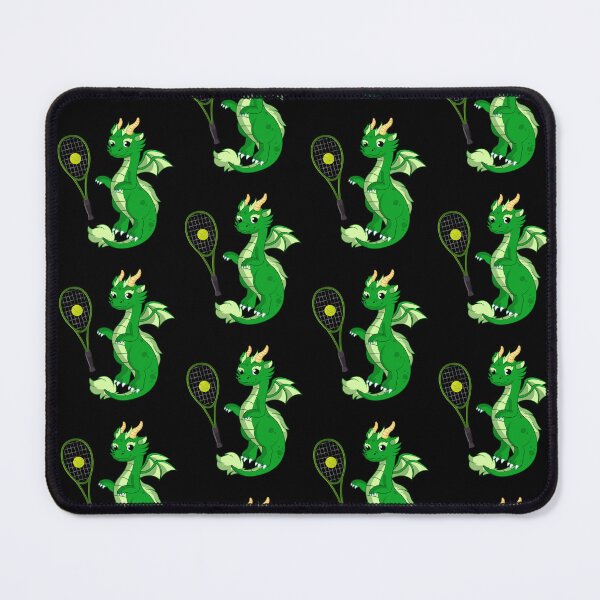 Item preview, Dragon Playing Tennis ,Funny Good Dragon Tennis Lovers Green Design designed and sold by pedrored369.