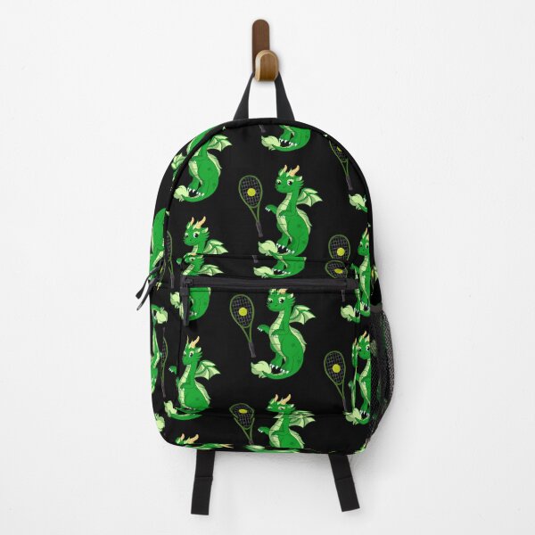 Item preview, Dragon Playing Tennis ,Funny Good Dragon Tennis Lovers Green Design designed and sold by pedrored369.