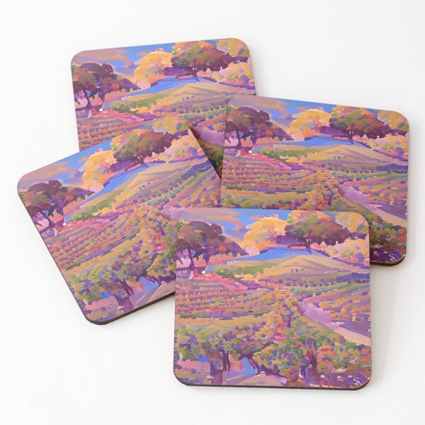 Item preview, Painting of a Vineyard - Vino - Winery - Vineyard - Wine designed and sold by CattlettArt.