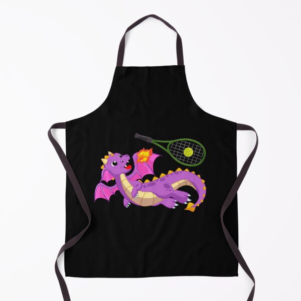 Item preview, Dragon Playing Tennis ,Funny Good Dragon Tennis Lovers Purple Design designed and sold by pedrored369.