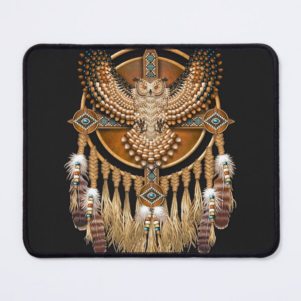 Item preview, Native American Beadwork Owl Mandala designed and sold by chanchan79.