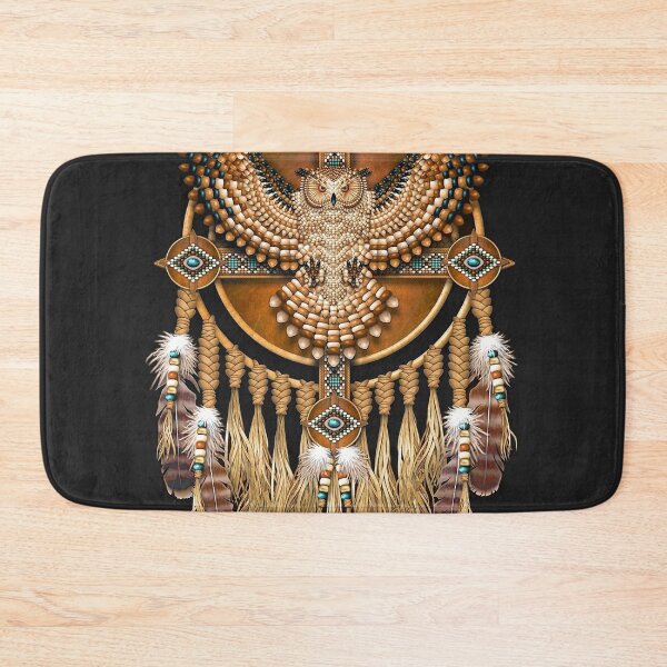 Item preview, Native American Beadwork Owl Mandala designed and sold by chanchan79.