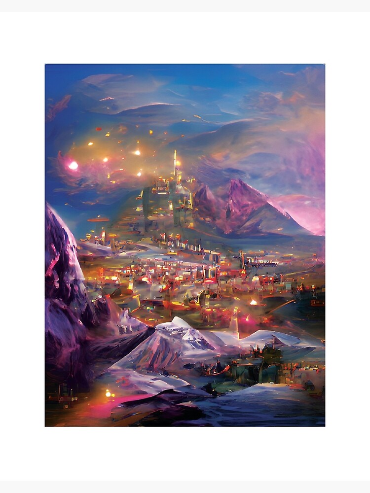 Velaris City of Starlight A Court of Thorns and Roses Art Board Print