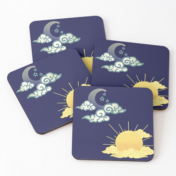 Item preview, Sun and moon in the night sky designed and sold by GAP90.