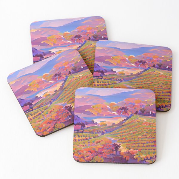 Item preview, Painting of a Vineyard - Vino - Winery - Vineyard - Wine designed and sold by CattlettArt.