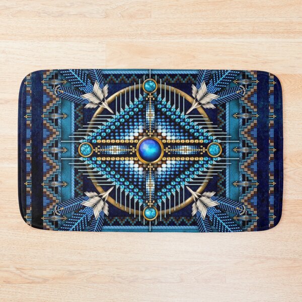Item preview, Native American Pattern Blue designed and sold by chanchan79.