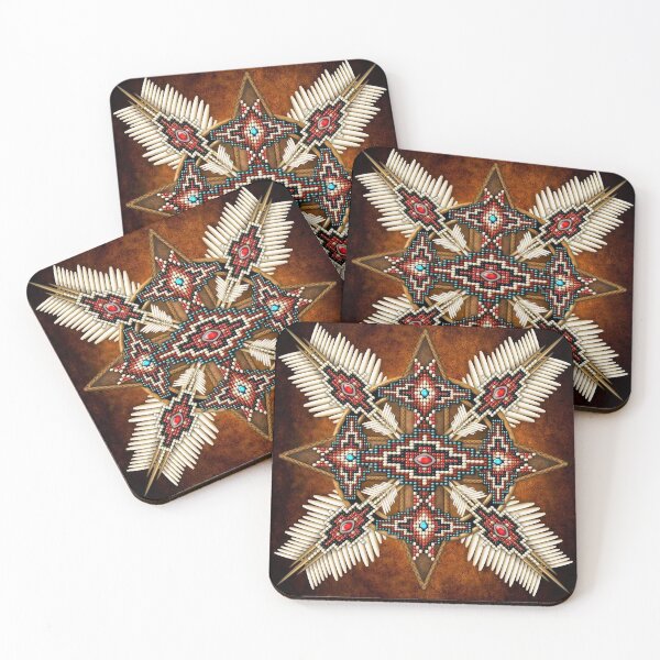 Item preview, Native American Bead Cross Mandala designed and sold by chanchan79.