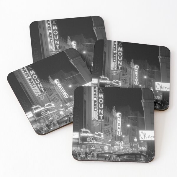 Item preview, 1962 Boston's Theater District at Night designed and sold by retrophotoworks.