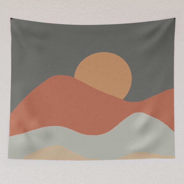 Item preview, Sunset over Hills - Earth Tone Color Palette designed and sold by hellocando.