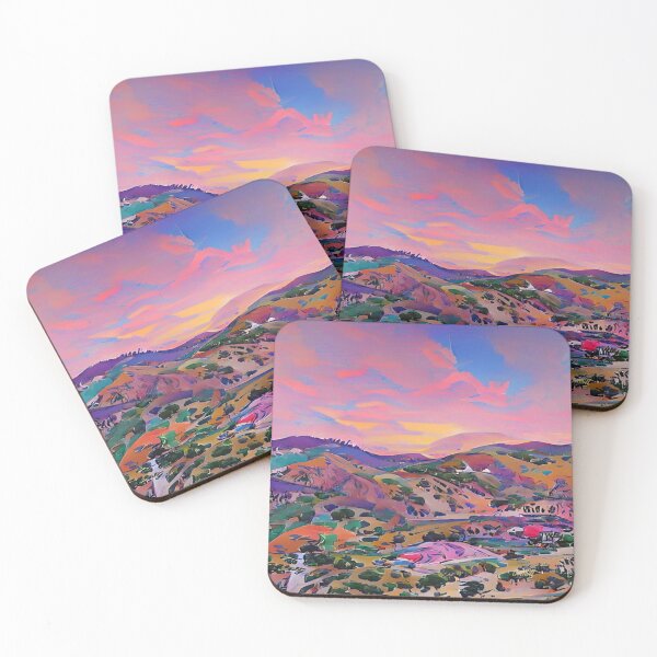 Item preview, Painting of California Hills - Cali - Hollywood - California designed and sold by CattlettArt.