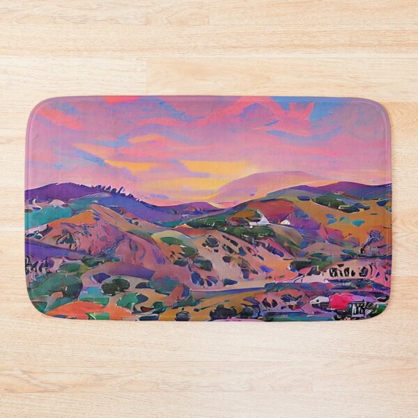 Artikelvorschau, Gemälde von California Hills - Cali - Hollywood - Kalifornien entworfen und verkauft von CattlettArt.