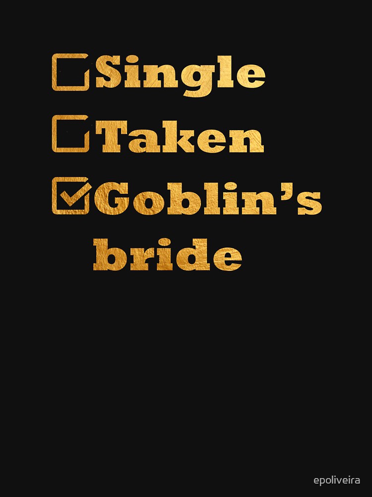 Single Taken Goblin's Bride Gold by epoliveira
