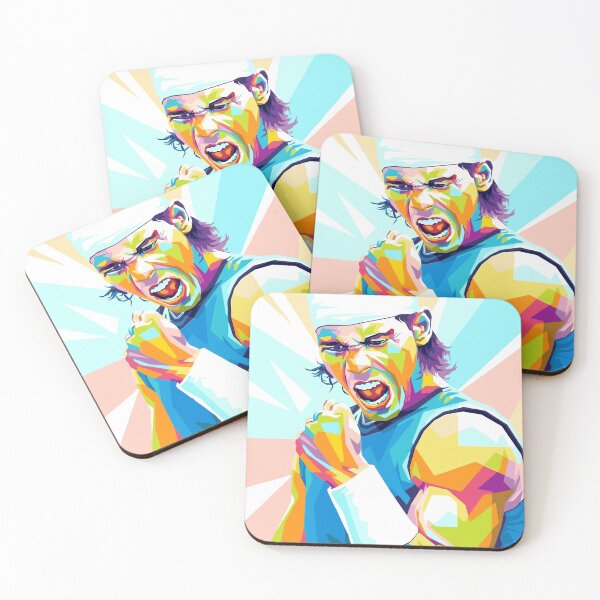 Item preview, Rafael Nadal Colorful Digital Painting designed and sold by ezdsigns.