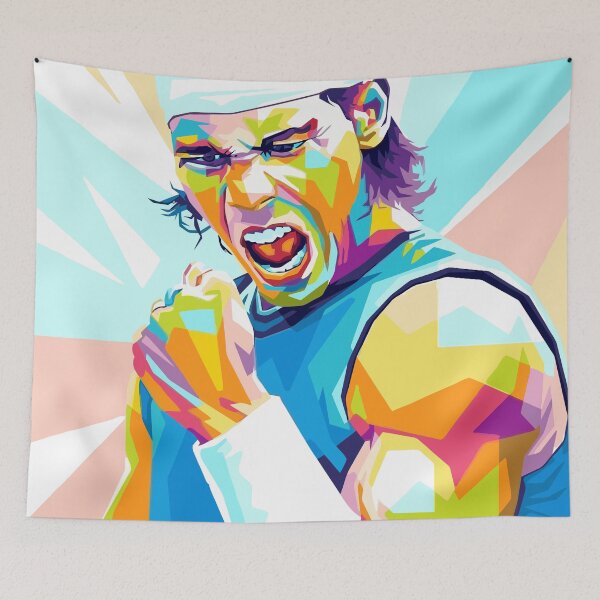 Item preview, Rafael Nadal Colorful Digital Painting designed and sold by ezdsigns.