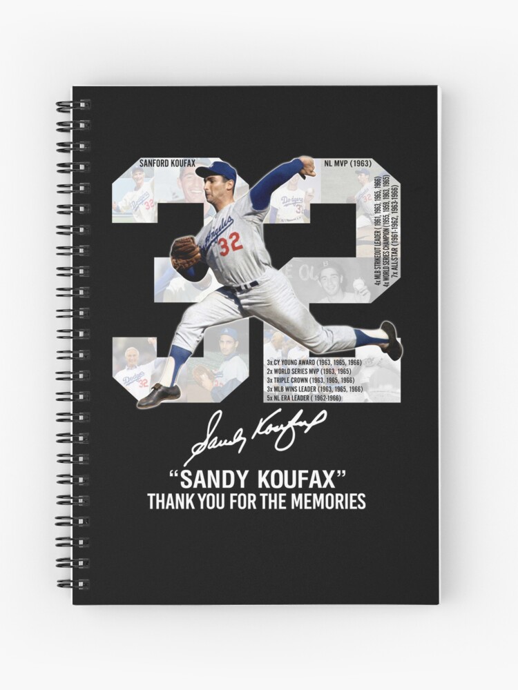 Sandy Koufax Thank You For The Memories Signature, Unisex