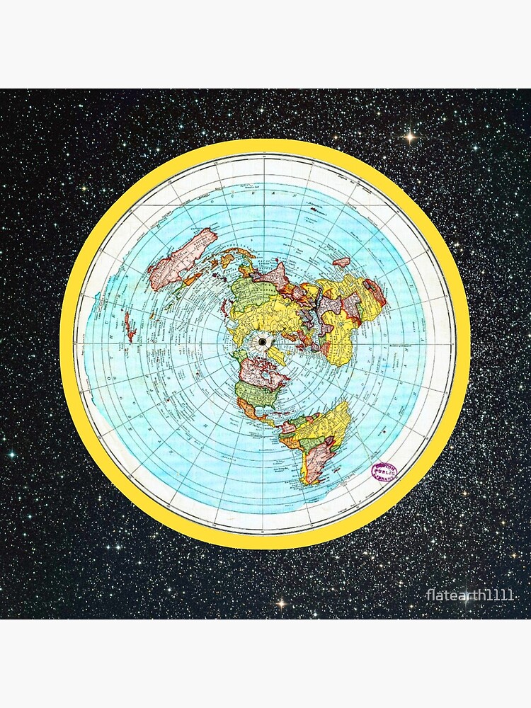 new flat earth map