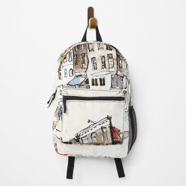 Item preview, Amsterdam Street Watercolor Sketch Painting designed and sold by TeeBruh.