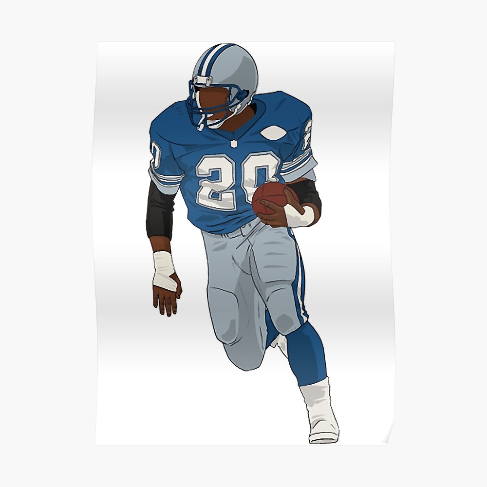 Barry Sanders Detroit Lions Stickers for Sale