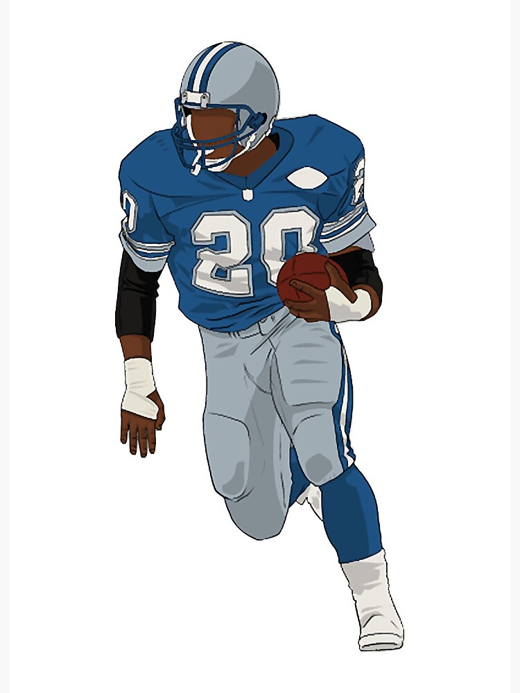 Barry Sanders Detroit Lions Art Print