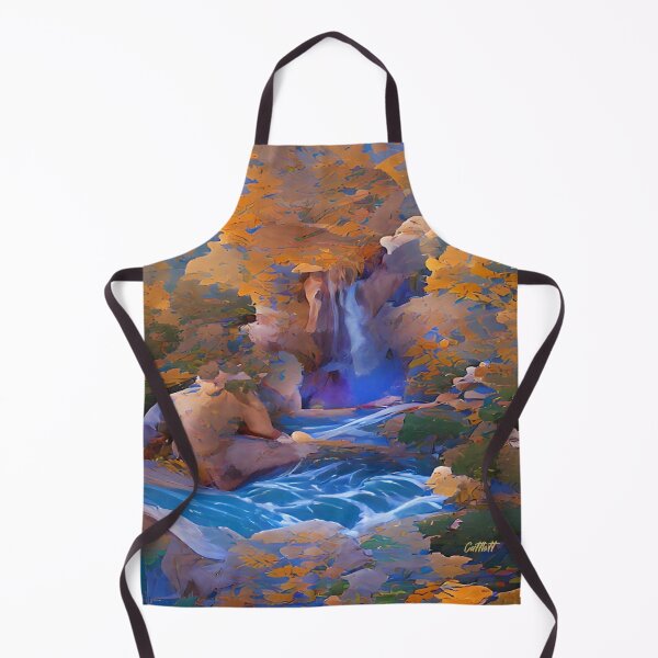 Item preview, Painting of a Waterfall and Stream in the Mountains - Waterfall designed and sold by CattlettArt.